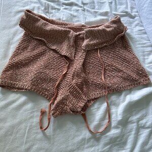 Free People 100% cotton knit beach shorts